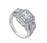 Anello Gazzola Gioielli Donna in Oro bianco Diamante 289396BB